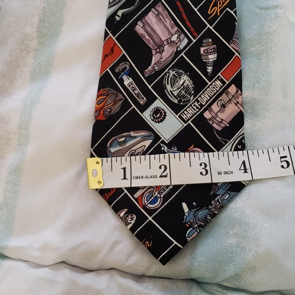 Vintage Harley-Davidson Silk Tie by Nicole Miller